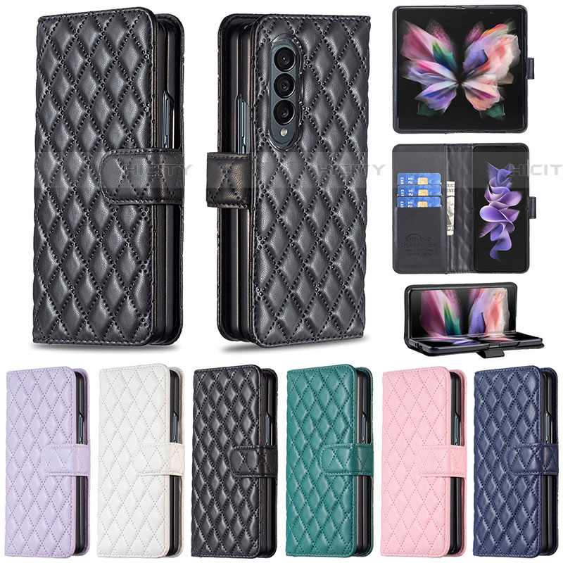 Funda de Cuero Cartera con Soporte Carcasa B10F para Samsung Galaxy Z Fold4 5G