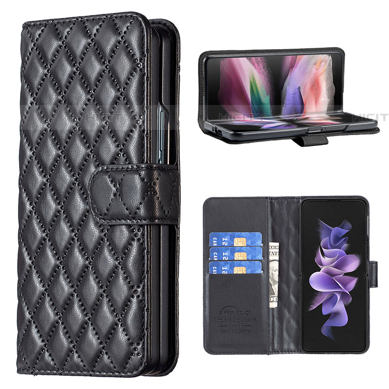 Funda de Cuero Cartera con Soporte Carcasa B10F para Samsung Galaxy Z Fold4 5G