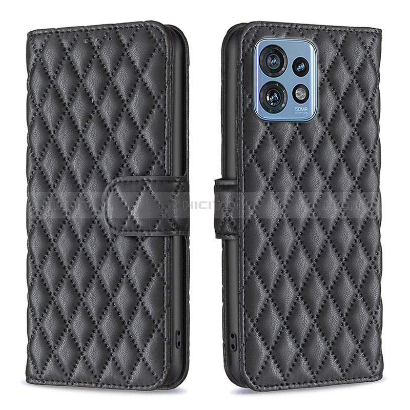 Funda de Cuero Cartera con Soporte Carcasa B11F para Motorola Moto Edge 40 Pro 5G Negro