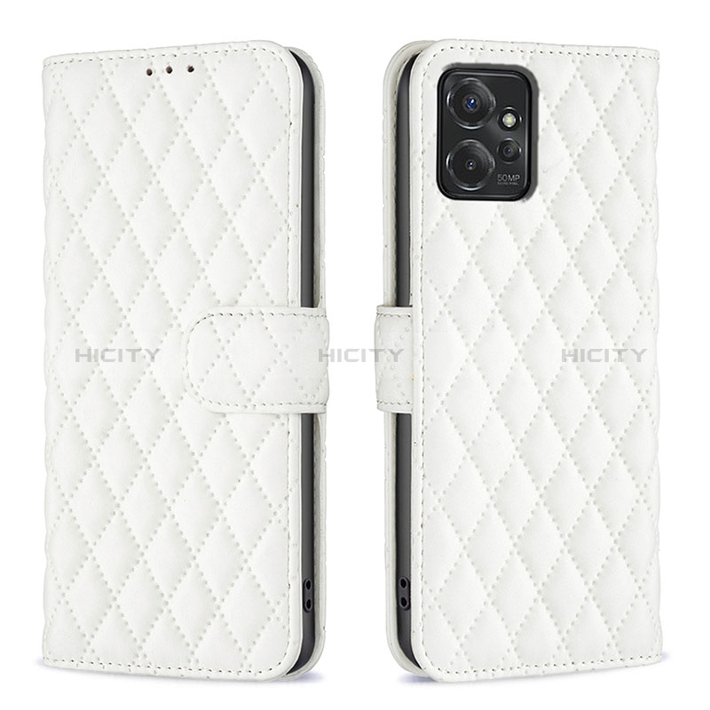 Funda de Cuero Cartera con Soporte Carcasa B11F para Motorola Moto G Power 5G (2023) Blanco