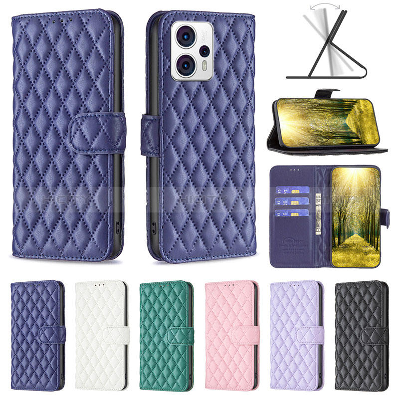 Funda de Cuero Cartera con Soporte Carcasa B11F para Motorola Moto G23