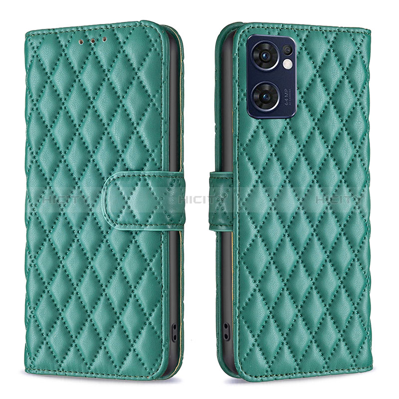 Funda de Cuero Cartera con Soporte Carcasa B11F para OnePlus Nord CE 2 5G Verde