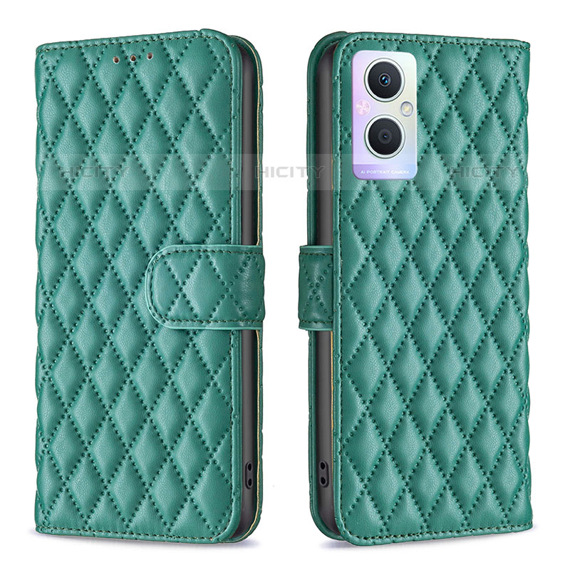 Funda de Cuero Cartera con Soporte Carcasa B11F para OnePlus Nord N20 5G Verde