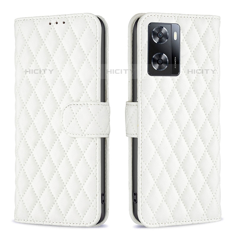 Funda de Cuero Cartera con Soporte Carcasa B11F para OnePlus Nord N20 SE Blanco