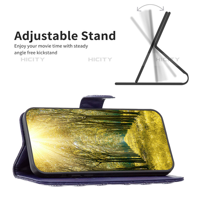 Funda de Cuero Cartera con Soporte Carcasa B11F para OnePlus Nord N200 5G