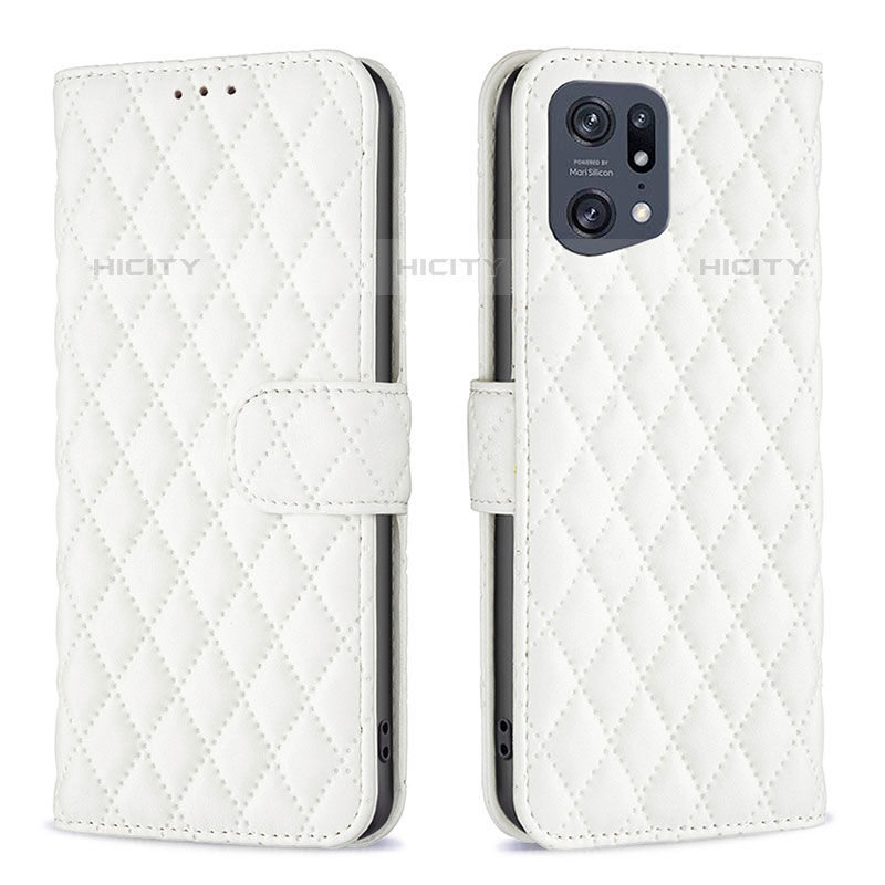 Funda de Cuero Cartera con Soporte Carcasa B11F para Oppo Find X5 Pro 5G