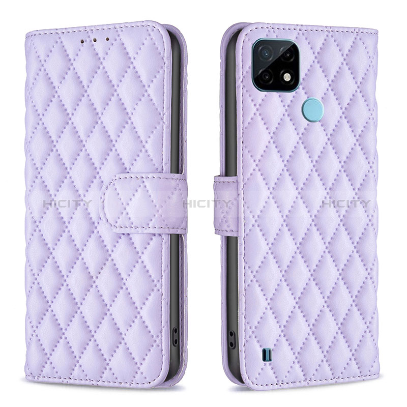 Funda de Cuero Cartera con Soporte Carcasa B11F para Realme C21