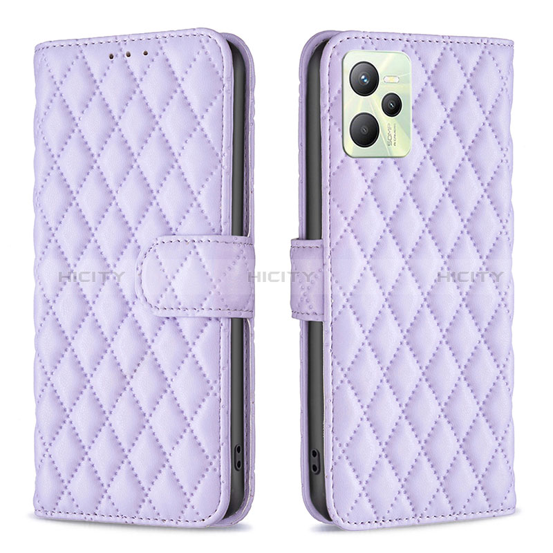 Funda de Cuero Cartera con Soporte Carcasa B11F para Realme C35