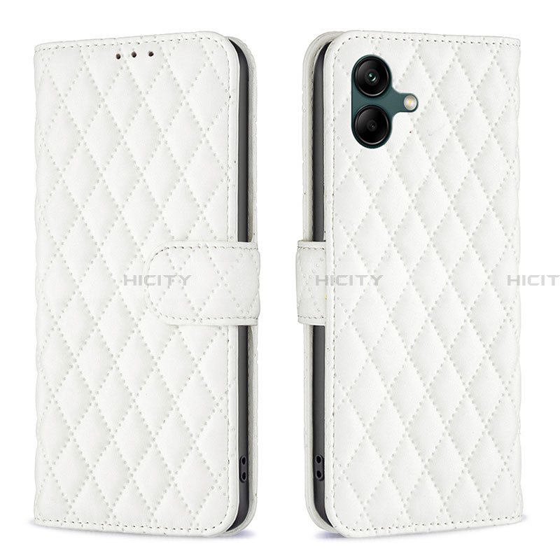 Funda de Cuero Cartera con Soporte Carcasa B11F para Samsung Galaxy A04 4G Blanco