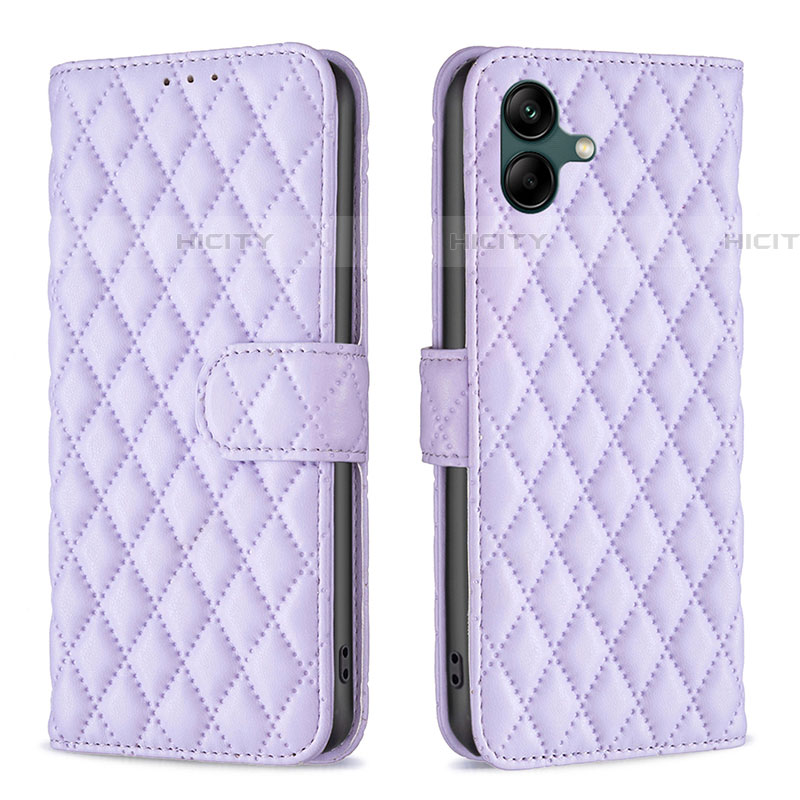 Funda de Cuero Cartera con Soporte Carcasa B11F para Samsung Galaxy A04E Morado