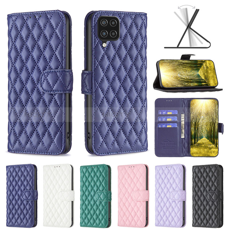 Funda de Cuero Cartera con Soporte Carcasa B11F para Samsung Galaxy A12 Nacho