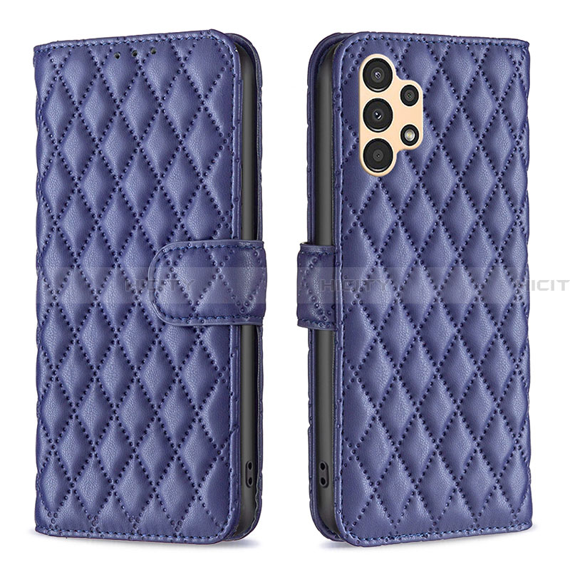 Funda de Cuero Cartera con Soporte Carcasa B11F para Samsung Galaxy A13 4G Azul