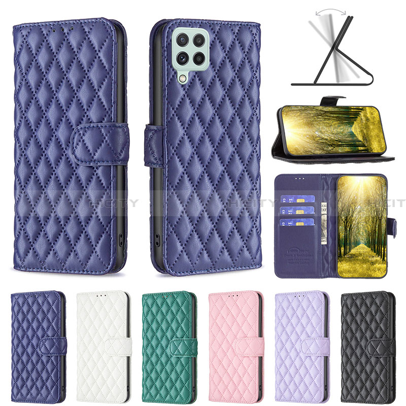 Funda de Cuero Cartera con Soporte Carcasa B11F para Samsung Galaxy A22 4G