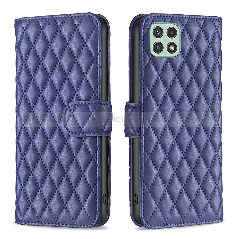 Funda de Cuero Cartera con Soporte Carcasa B11F para Samsung Galaxy A22s 5G Azul