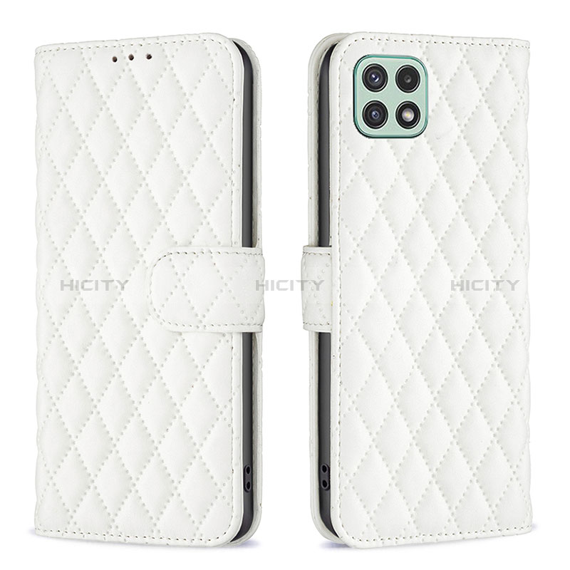 Funda de Cuero Cartera con Soporte Carcasa B11F para Samsung Galaxy A22s 5G Blanco