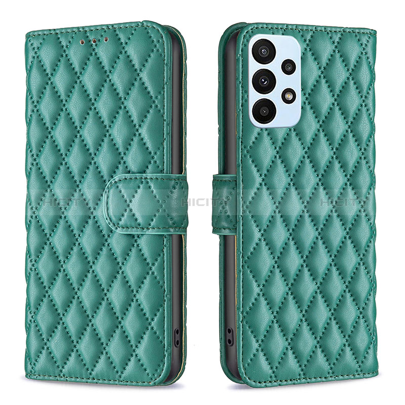 Funda de Cuero Cartera con Soporte Carcasa B11F para Samsung Galaxy A23 5G Verde