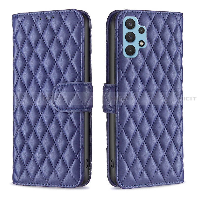 Funda de Cuero Cartera con Soporte Carcasa B11F para Samsung Galaxy A32 5G Azul