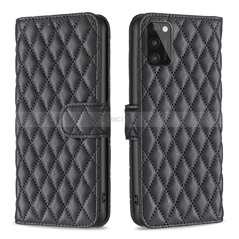 Funda de Cuero Cartera con Soporte Carcasa B11F para Samsung Galaxy A41 Negro