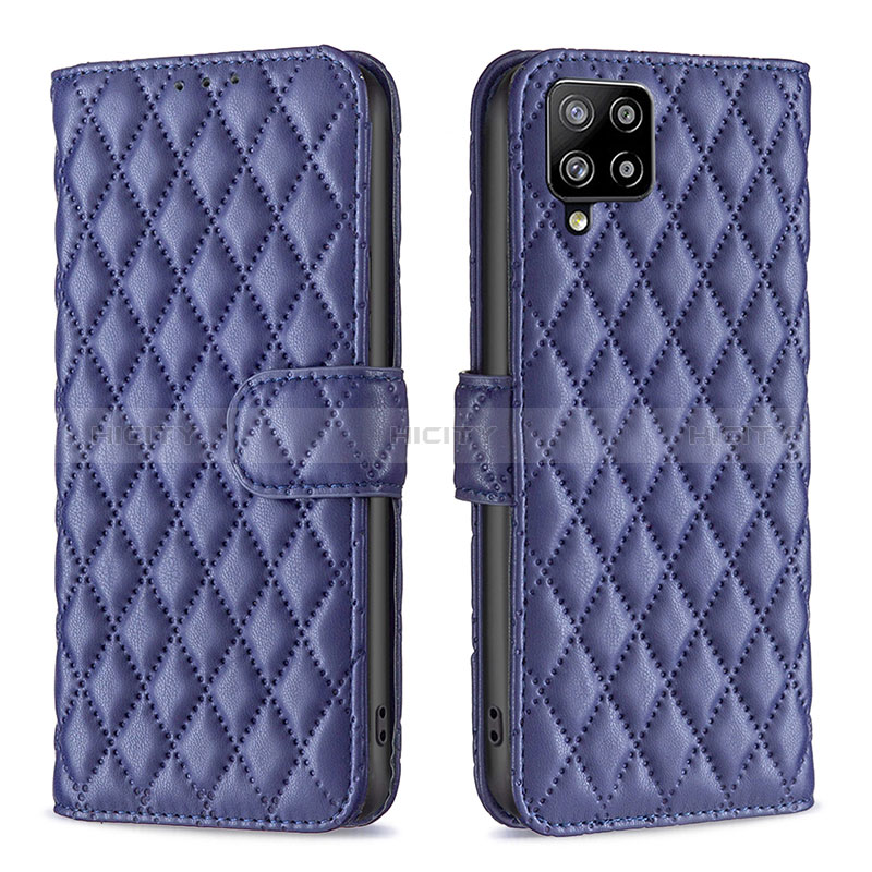 Funda de Cuero Cartera con Soporte Carcasa B11F para Samsung Galaxy A42 5G Azul