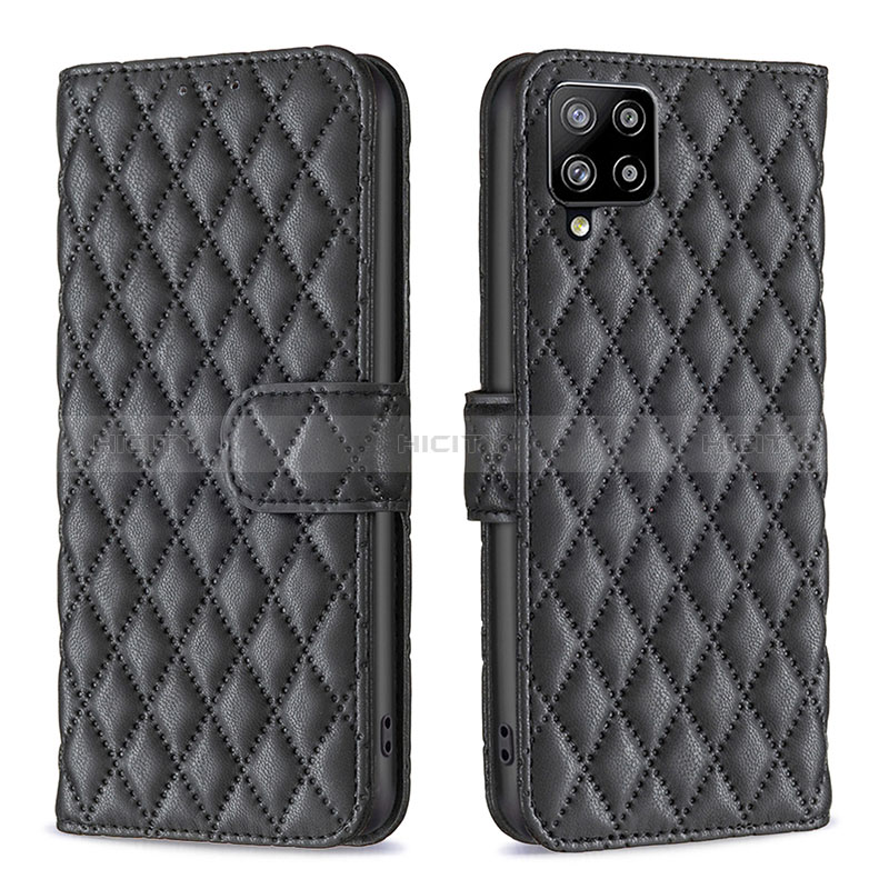 Funda de Cuero Cartera con Soporte Carcasa B11F para Samsung Galaxy A42 5G Negro