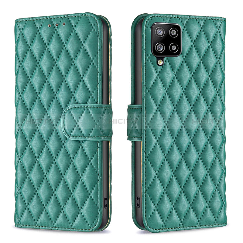 Funda de Cuero Cartera con Soporte Carcasa B11F para Samsung Galaxy A42 5G Verde