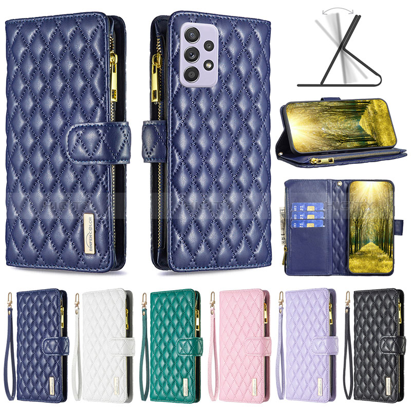 Funda de Cuero Cartera con Soporte Carcasa B11F para Samsung Galaxy A52s 5G