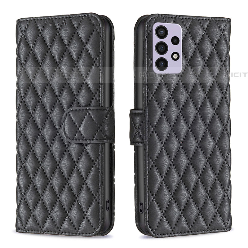 Funda de Cuero Cartera con Soporte Carcasa B11F para Samsung Galaxy A72 5G Negro