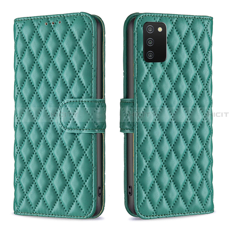 Funda de Cuero Cartera con Soporte Carcasa B11F para Samsung Galaxy F02S SM-E025F Verde