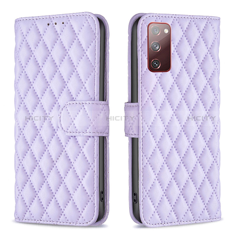 Funda de Cuero Cartera con Soporte Carcasa B11F para Samsung Galaxy S20 Lite 5G Morado