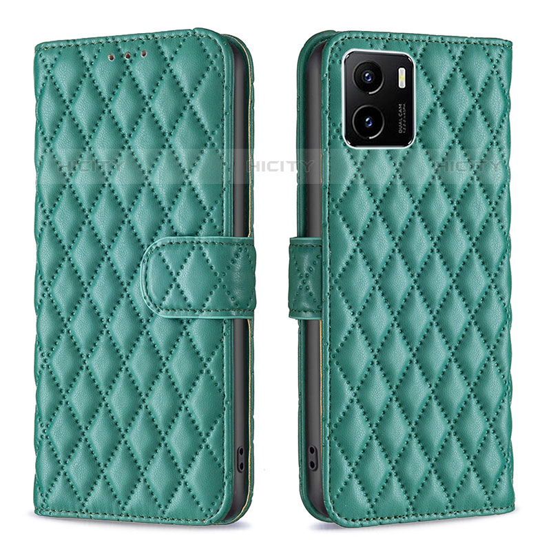 Funda de Cuero Cartera con Soporte Carcasa B11F para Vivo iQOO U5x Verde