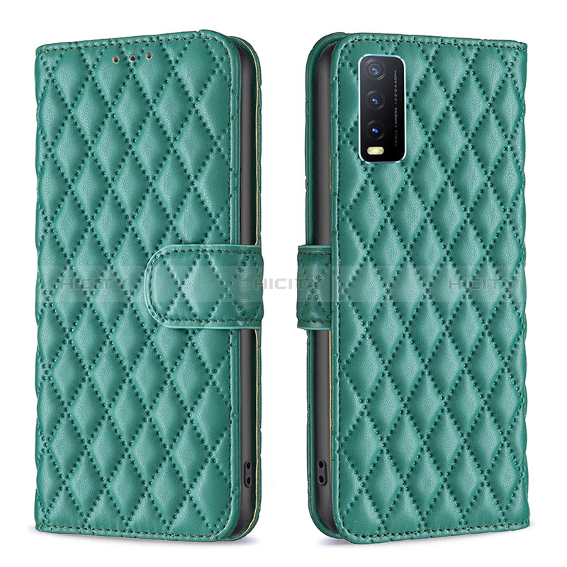 Funda de Cuero Cartera con Soporte Carcasa B11F para Vivo Y20s G