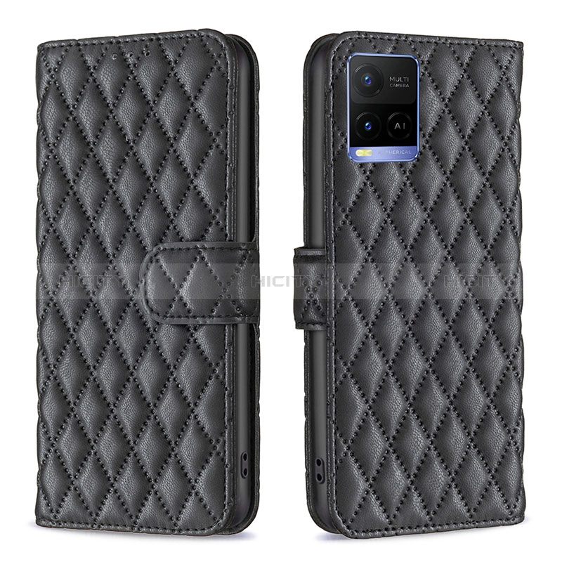 Funda de Cuero Cartera con Soporte Carcasa B11F para Vivo Y21G