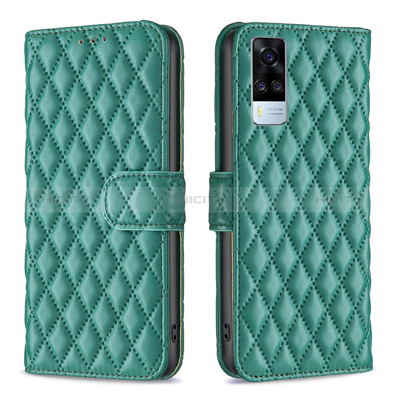 Funda de Cuero Cartera con Soporte Carcasa B11F para Vivo Y51 (2021)