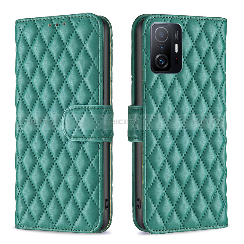 Funda de Cuero Cartera con Soporte Carcasa B11F para Xiaomi Mi 11T Pro 5G Verde