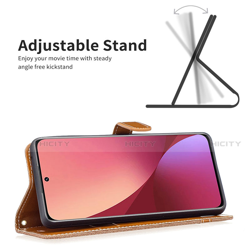 Funda de Cuero Cartera con Soporte Carcasa B11F para Xiaomi Mi 12 5G