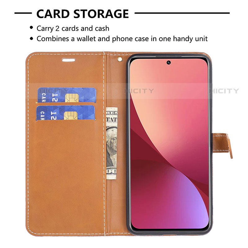 Funda de Cuero Cartera con Soporte Carcasa B11F para Xiaomi Mi 12S 5G