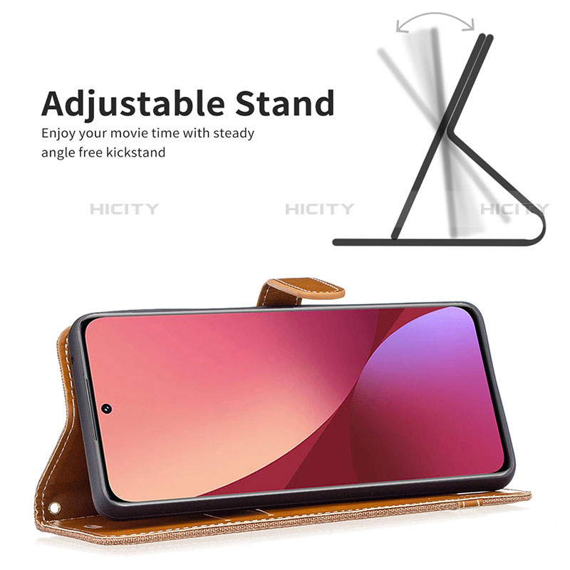 Funda de Cuero Cartera con Soporte Carcasa B11F para Xiaomi Mi 12S Pro 5G