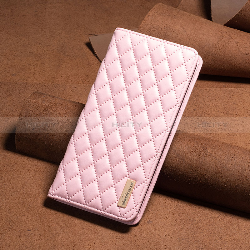 Funda de Cuero Cartera con Soporte Carcasa B11F para Xiaomi Poco X5 5G Oro Rosa