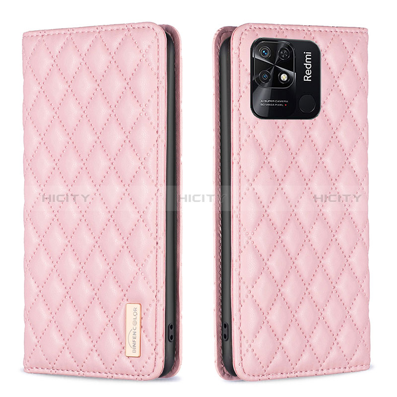 Funda de Cuero Cartera con Soporte Carcasa B11F para Xiaomi Redmi 10 India