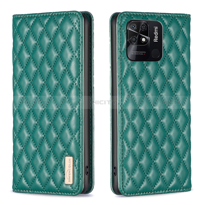 Funda de Cuero Cartera con Soporte Carcasa B11F para Xiaomi Redmi 10 Power