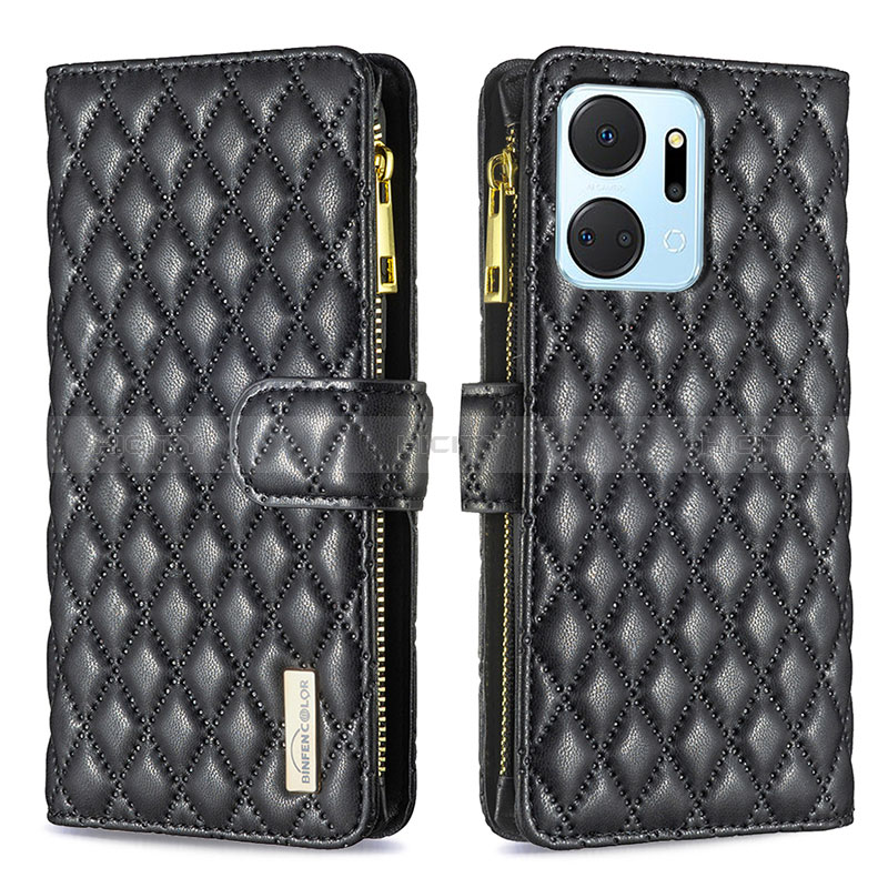 Funda de Cuero Cartera con Soporte Carcasa B12F para Huawei Honor X7a