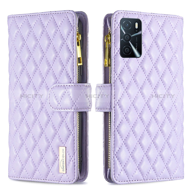 Funda de Cuero Cartera con Soporte Carcasa B12F para Oppo A16