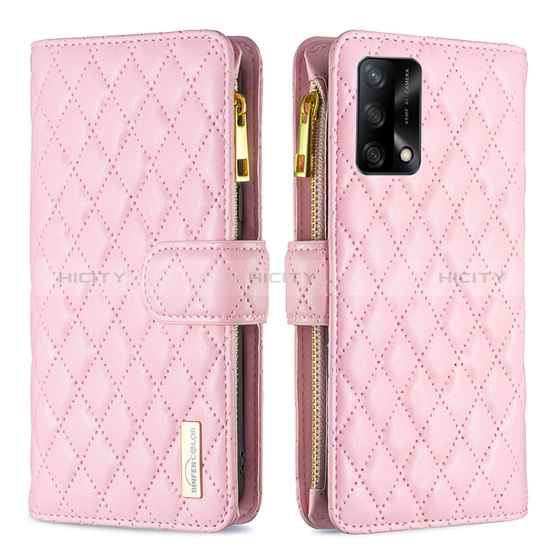 Funda de Cuero Cartera con Soporte Carcasa B12F para Oppo A95 4G