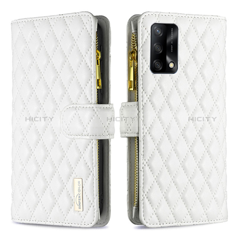 Funda de Cuero Cartera con Soporte Carcasa B12F para Oppo A95 4G