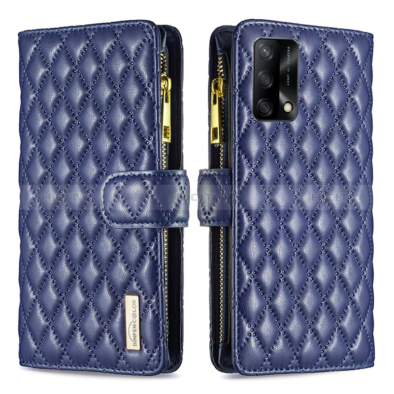 Funda de Cuero Cartera con Soporte Carcasa B12F para Oppo A95 4G