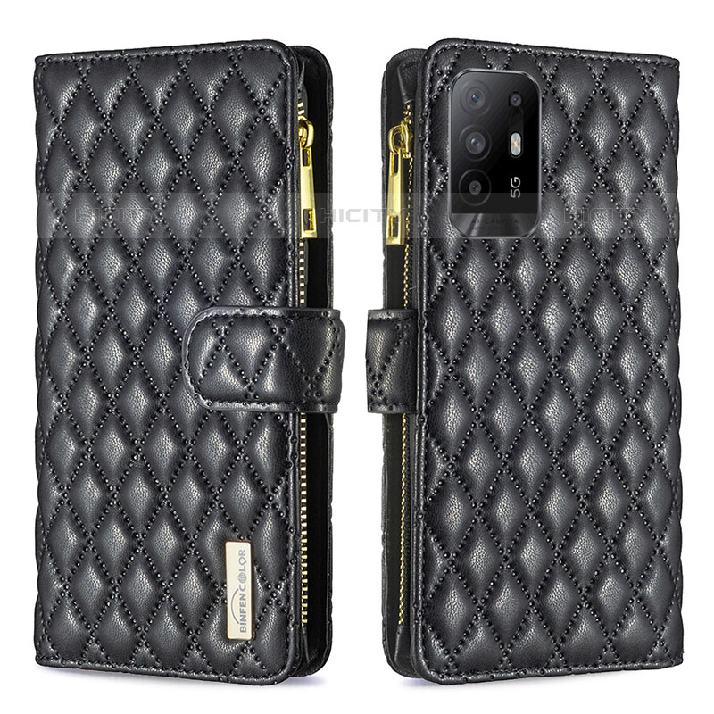 Funda de Cuero Cartera con Soporte Carcasa B12F para Oppo A95 5G