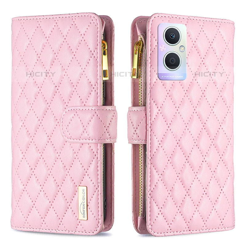 Funda de Cuero Cartera con Soporte Carcasa B12F para Oppo F21 Pro 5G