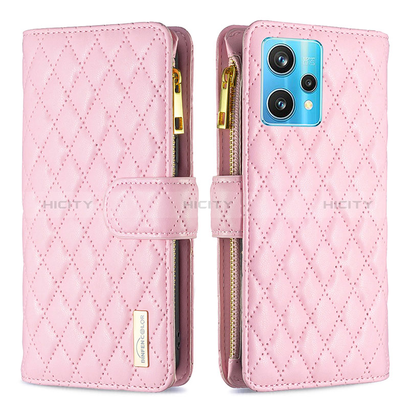 Funda de Cuero Cartera con Soporte Carcasa B12F para Realme 9 4G