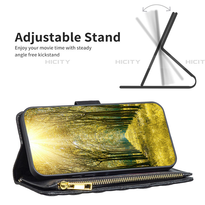 Funda de Cuero Cartera con Soporte Carcasa B12F para Samsung Galaxy A03s