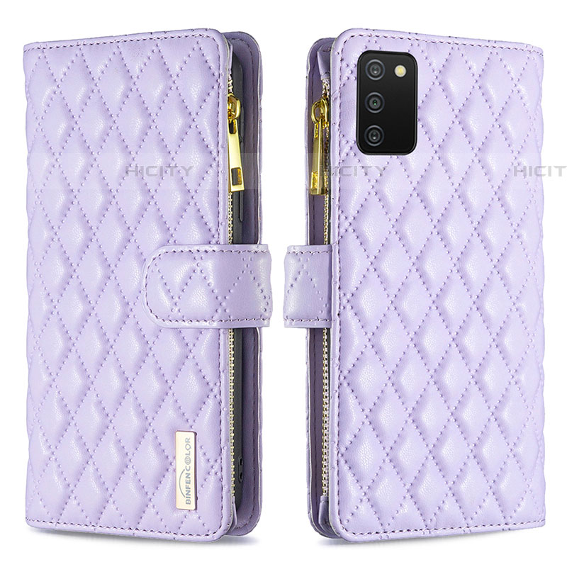 Funda de Cuero Cartera con Soporte Carcasa B12F para Samsung Galaxy A03s